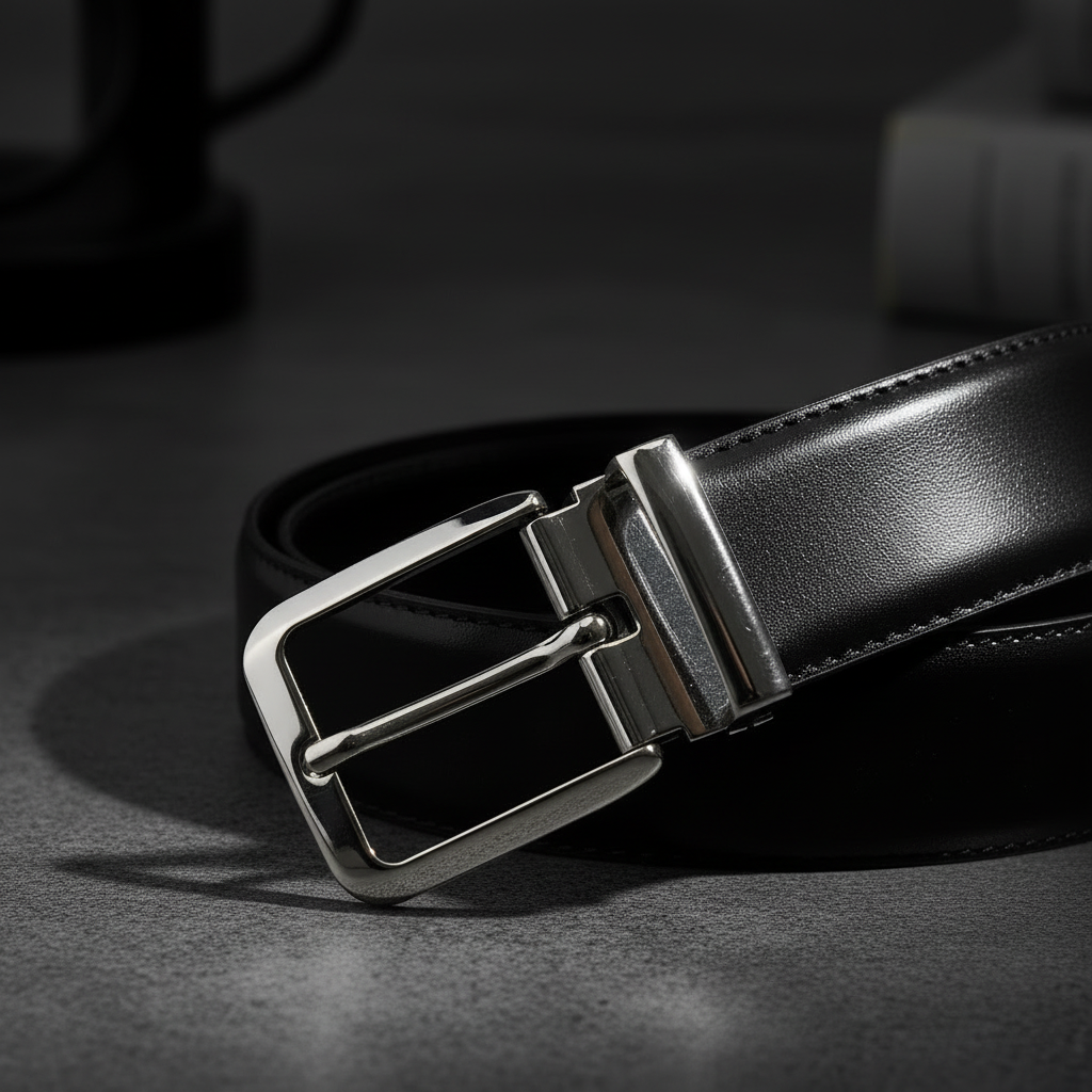 Ceinture Cuir Homme Ungaro Made in Italy - Noir Élégant - IMPOSE TON STYLL