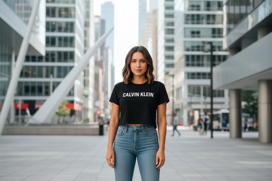 Le Crop Top Calvin Klein : L'Essentiel de la Mode Urbaine Taille L IMPOSE TON STYLL