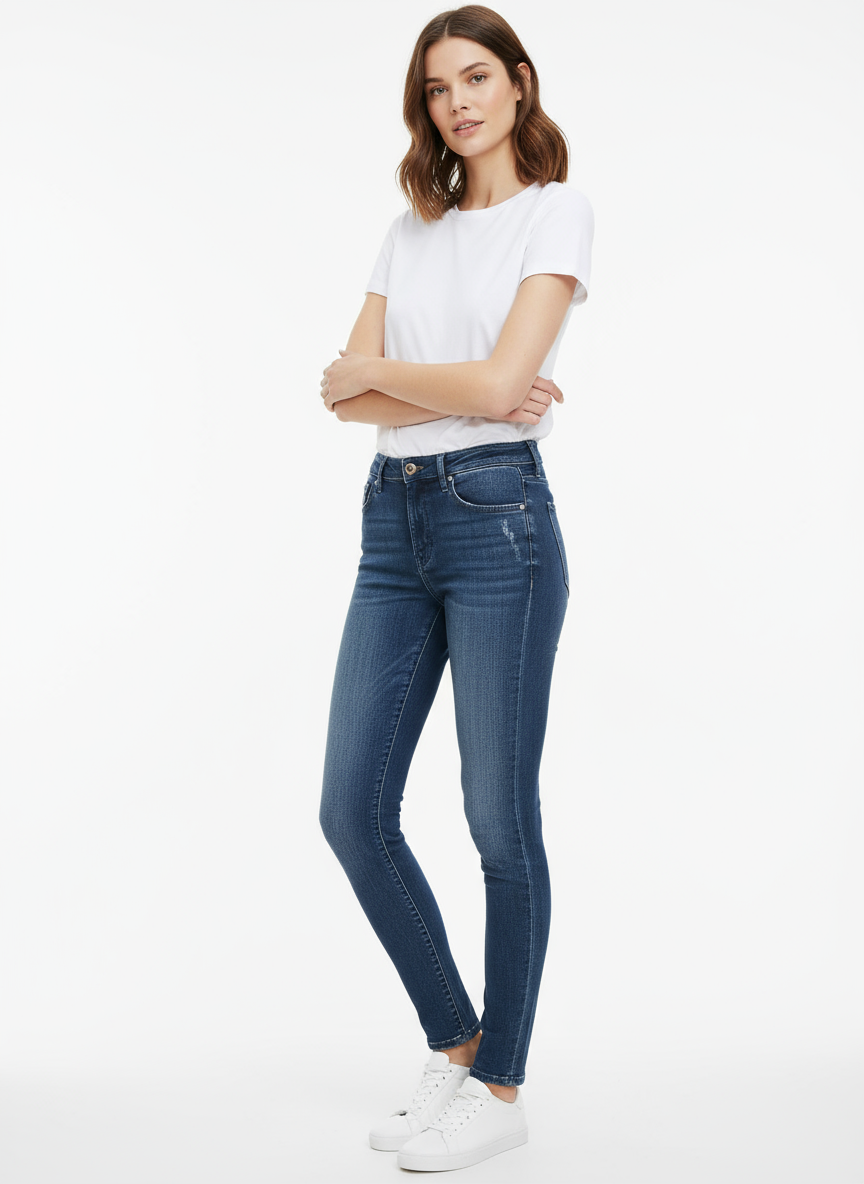 Jean Femme Calvin Klein Mid Rise Super Skinny W29xL32