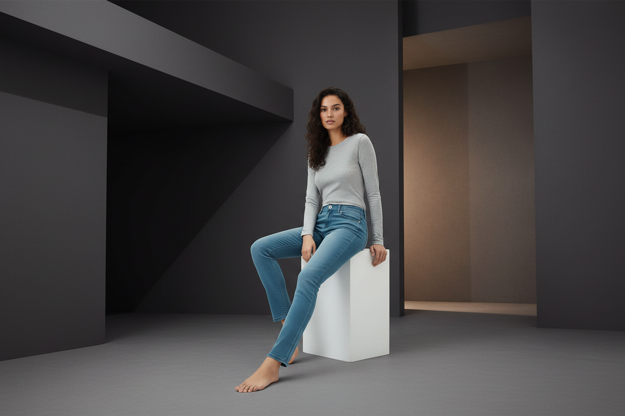 Jean Calvin Klein Femme Body Control W30 - Bleu IMPOSE TON STYLL