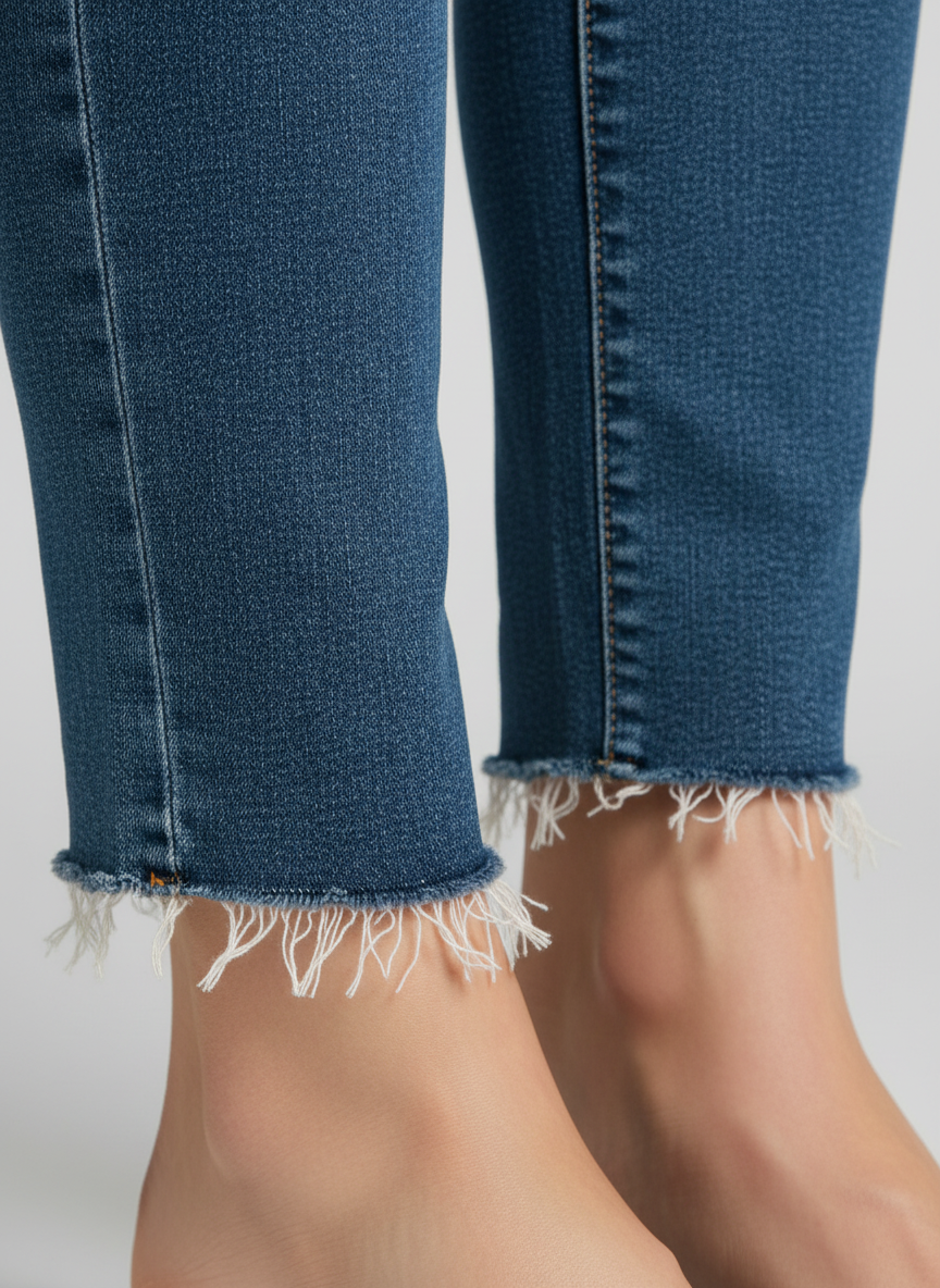 Jean Calvin Klein détail ourlet avec fils blancs