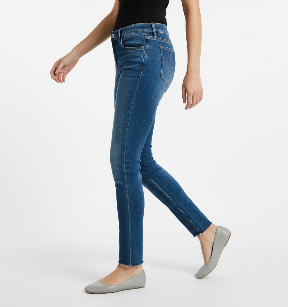 Jean Calvin Klein vue profil arrière mannequin réel