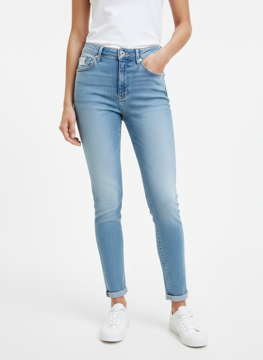 Jean CK bleu clair vue de face