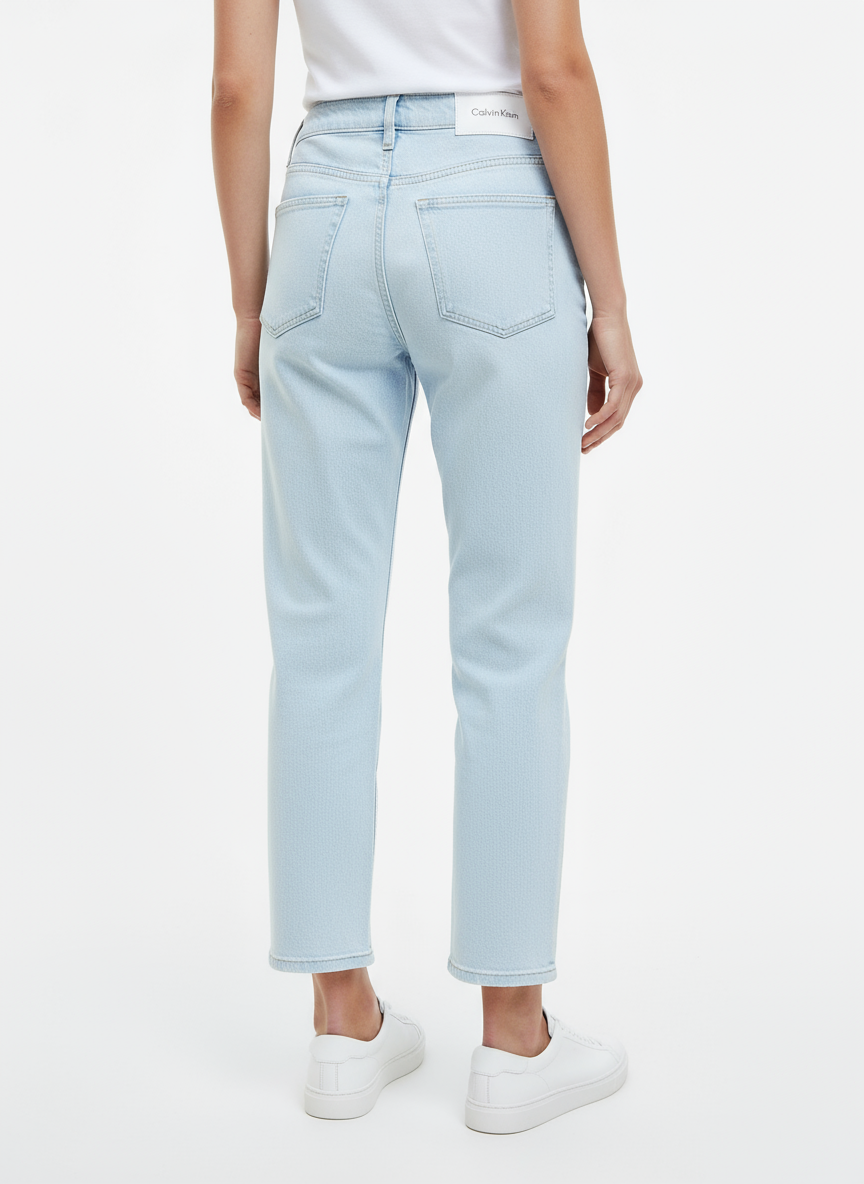 Jean CK straight bleu clair vue de dos