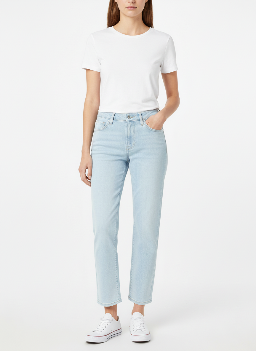 Jean CK straight bleu clair vue de face