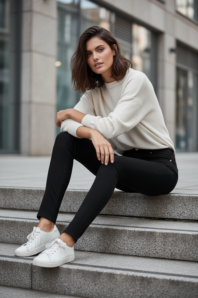 Jean Tommy Hilfiger - Pose assise