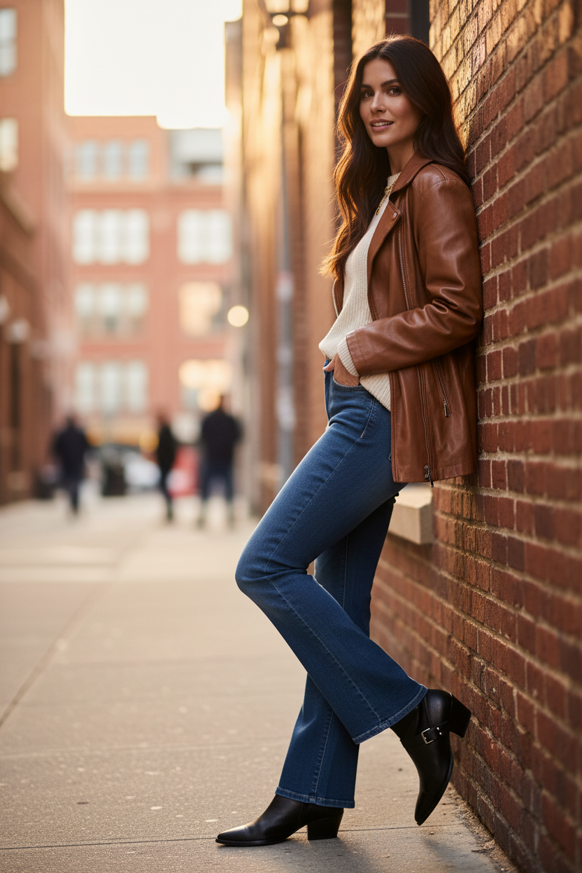 Jean Tommy Jeans - Pose murale avec chaussures