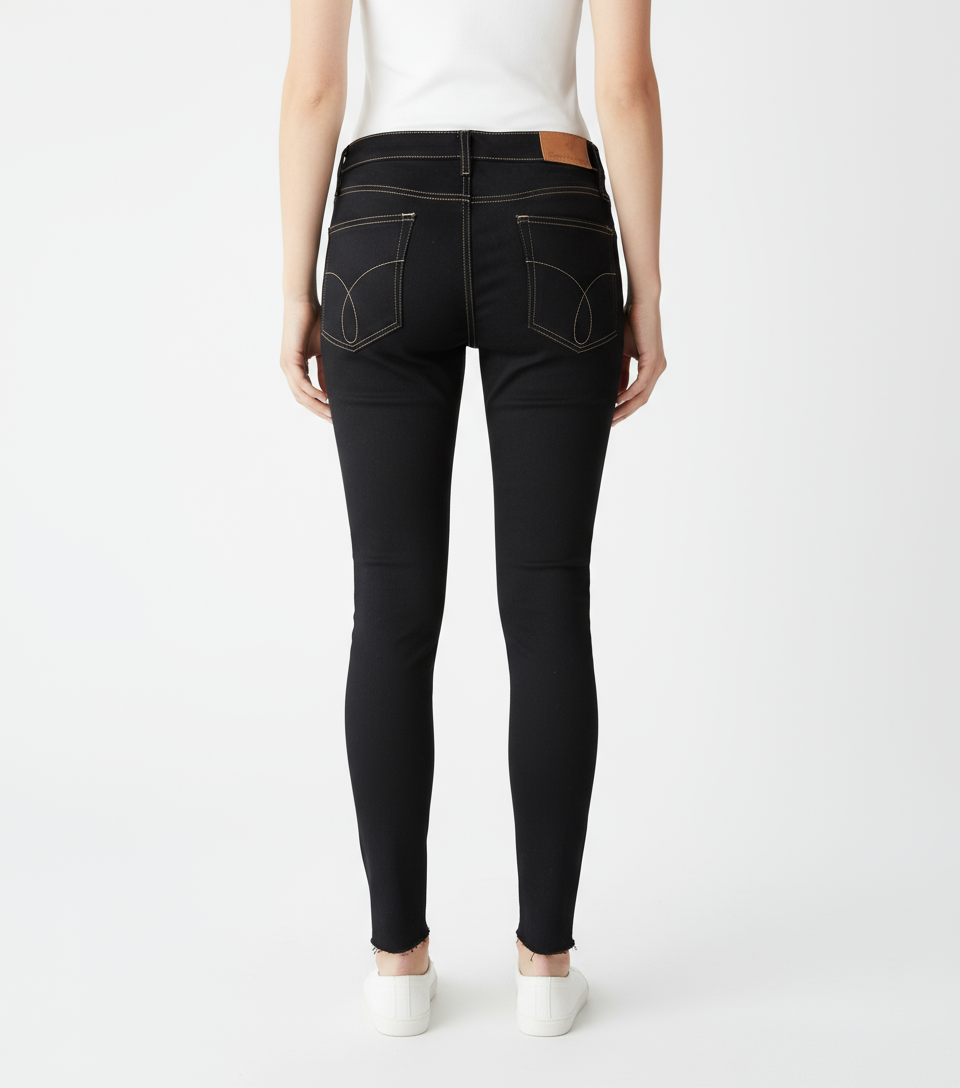 Jeans Calvin Klein noir - Vue de dos