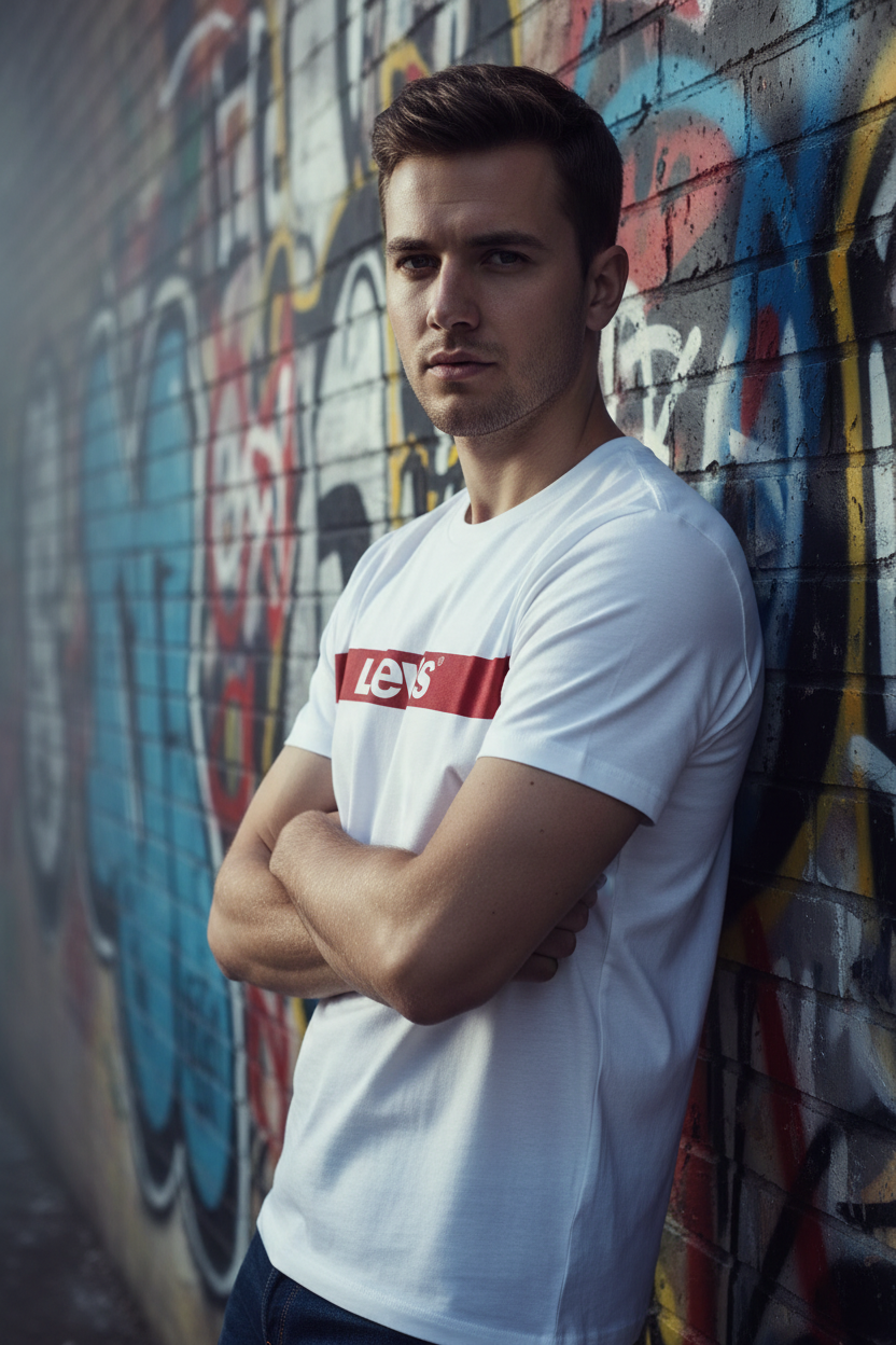 Levi's T-shirt - Mur graffiti