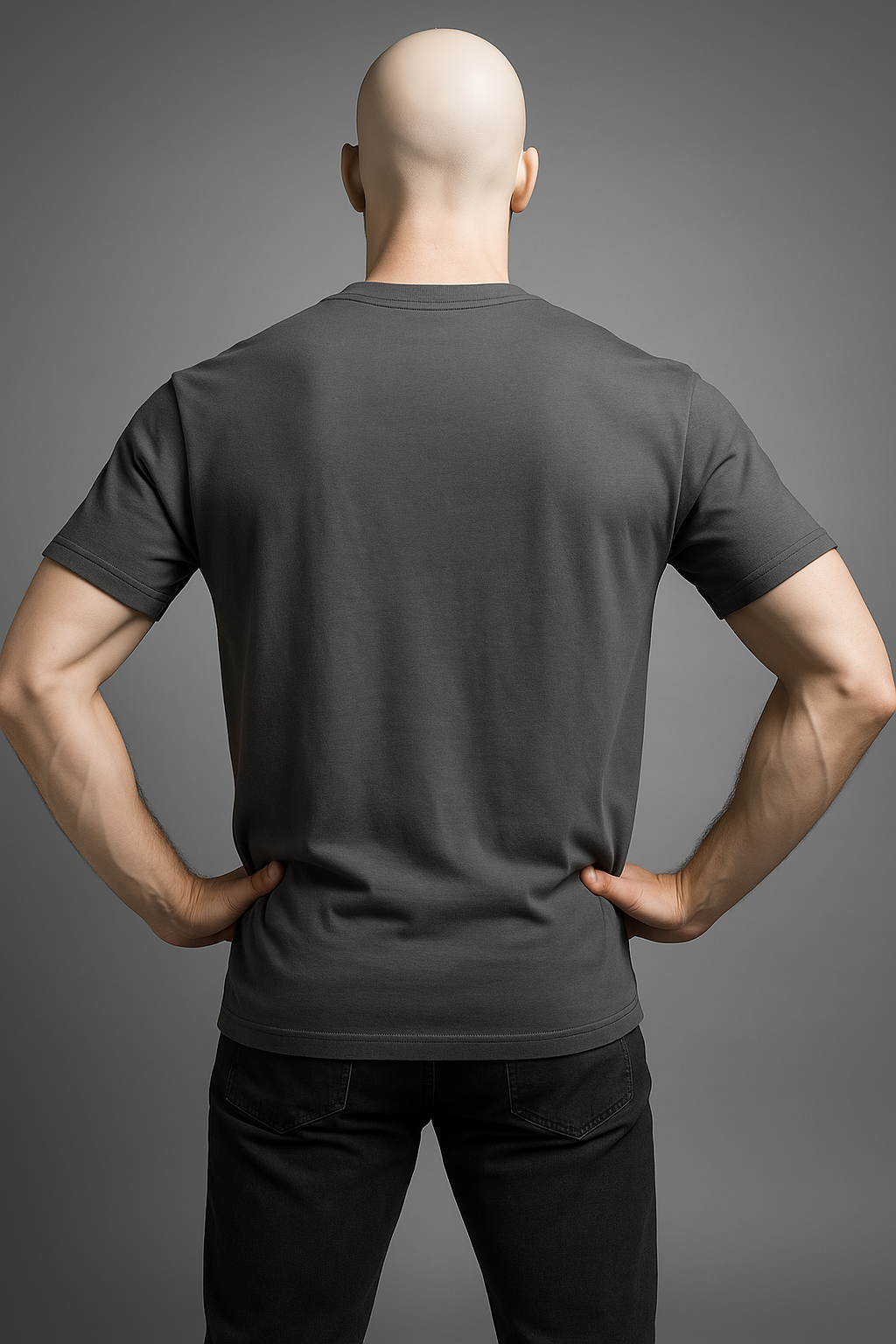 Mannequin portant le t-shirt - vue arrière