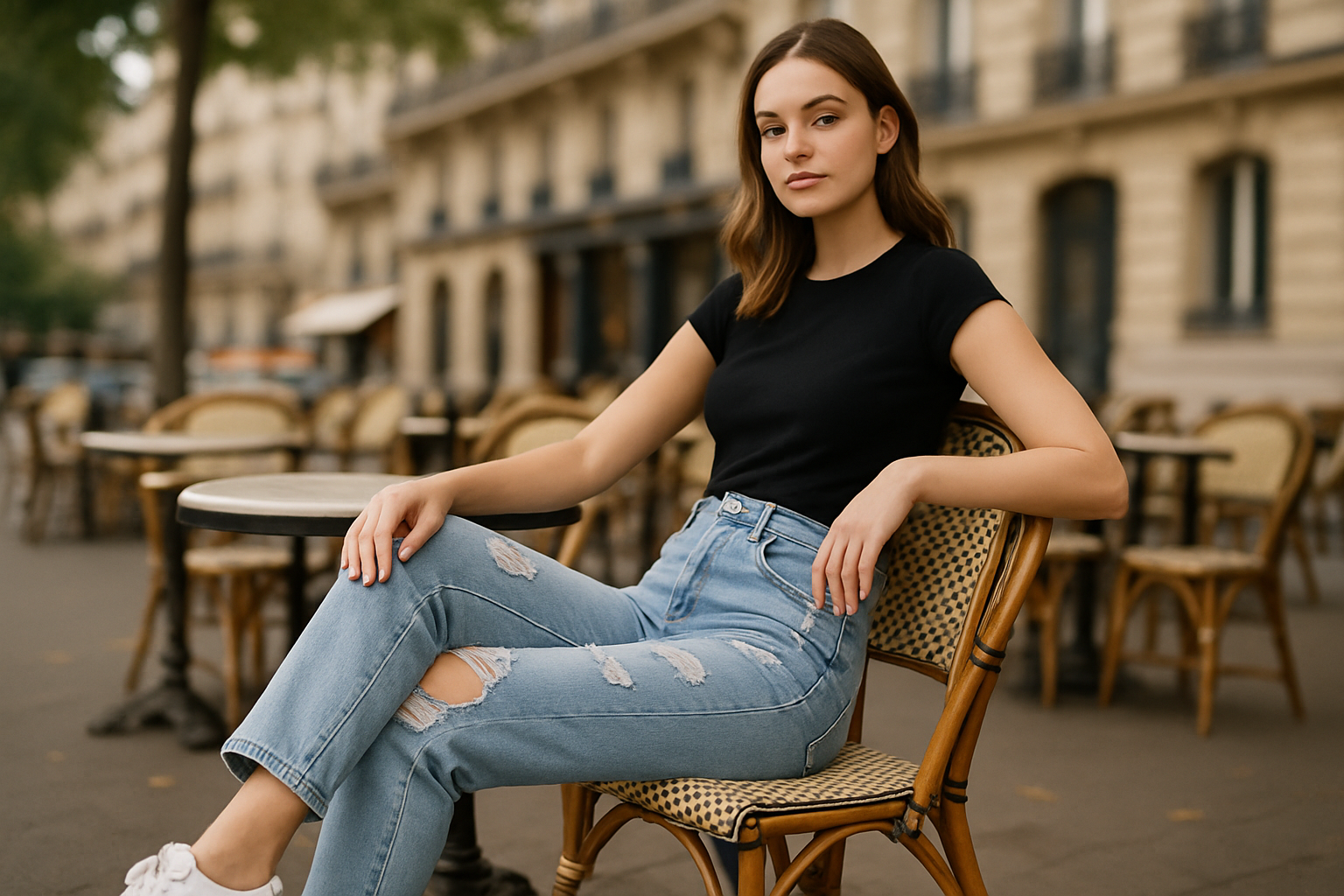 Photo 3 - Pose assise café parisien