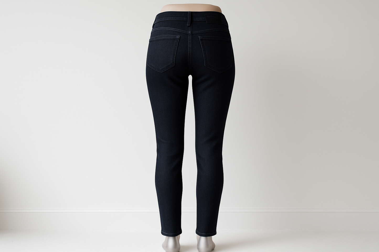 Photo de dos jean noir slim