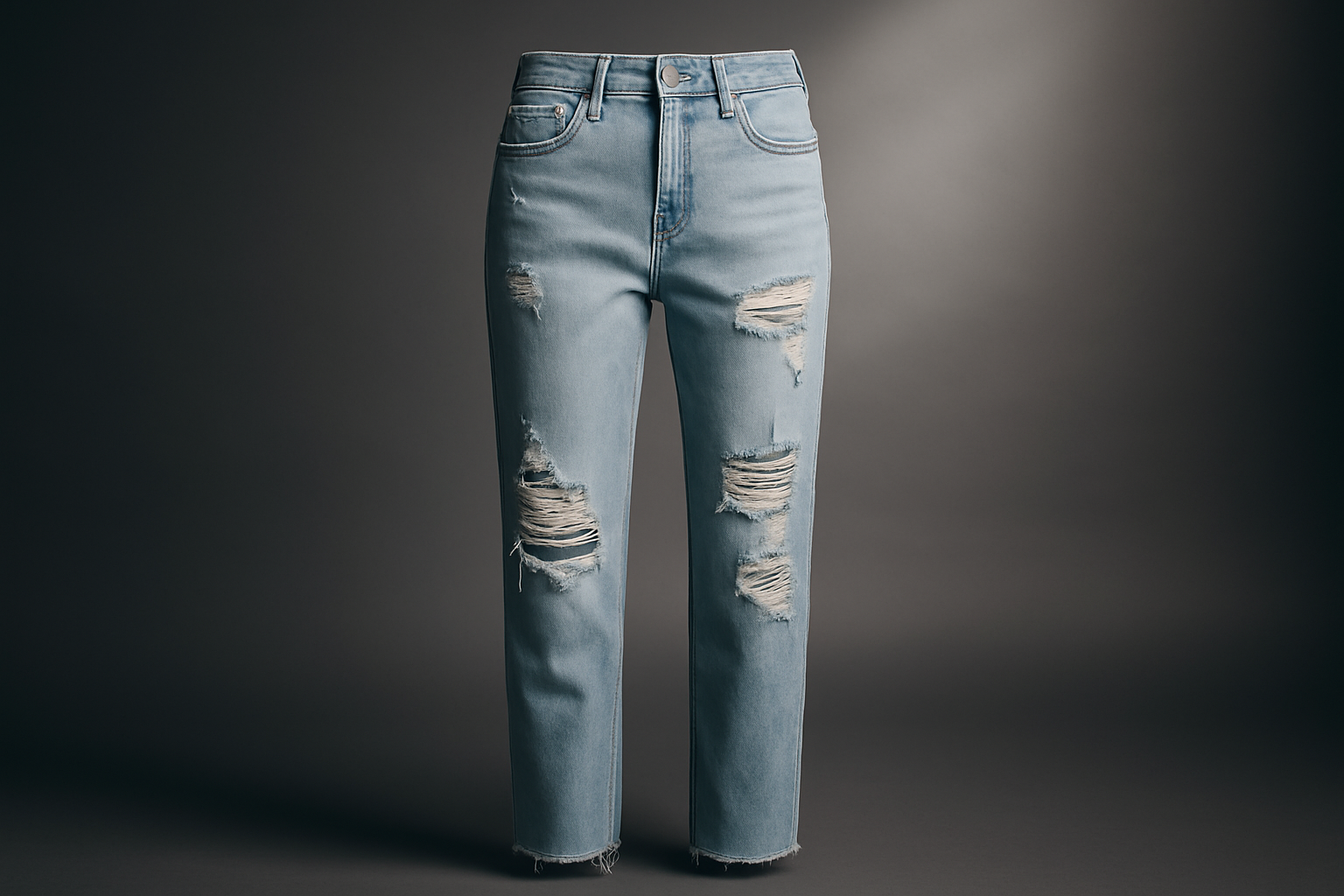 Photo produit premium jean bleu clair