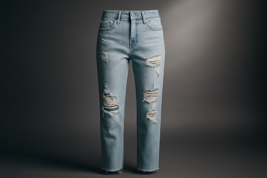 Photo produit premium jean bleu clair