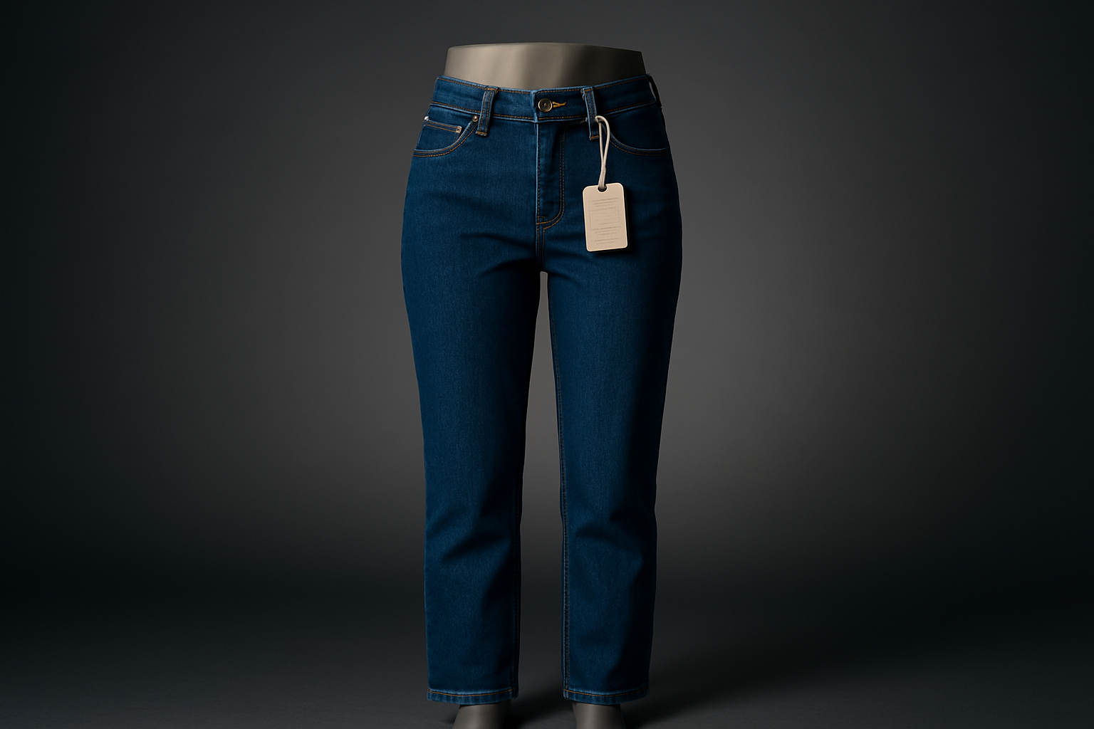 Photo produit premium jean bleu foncé