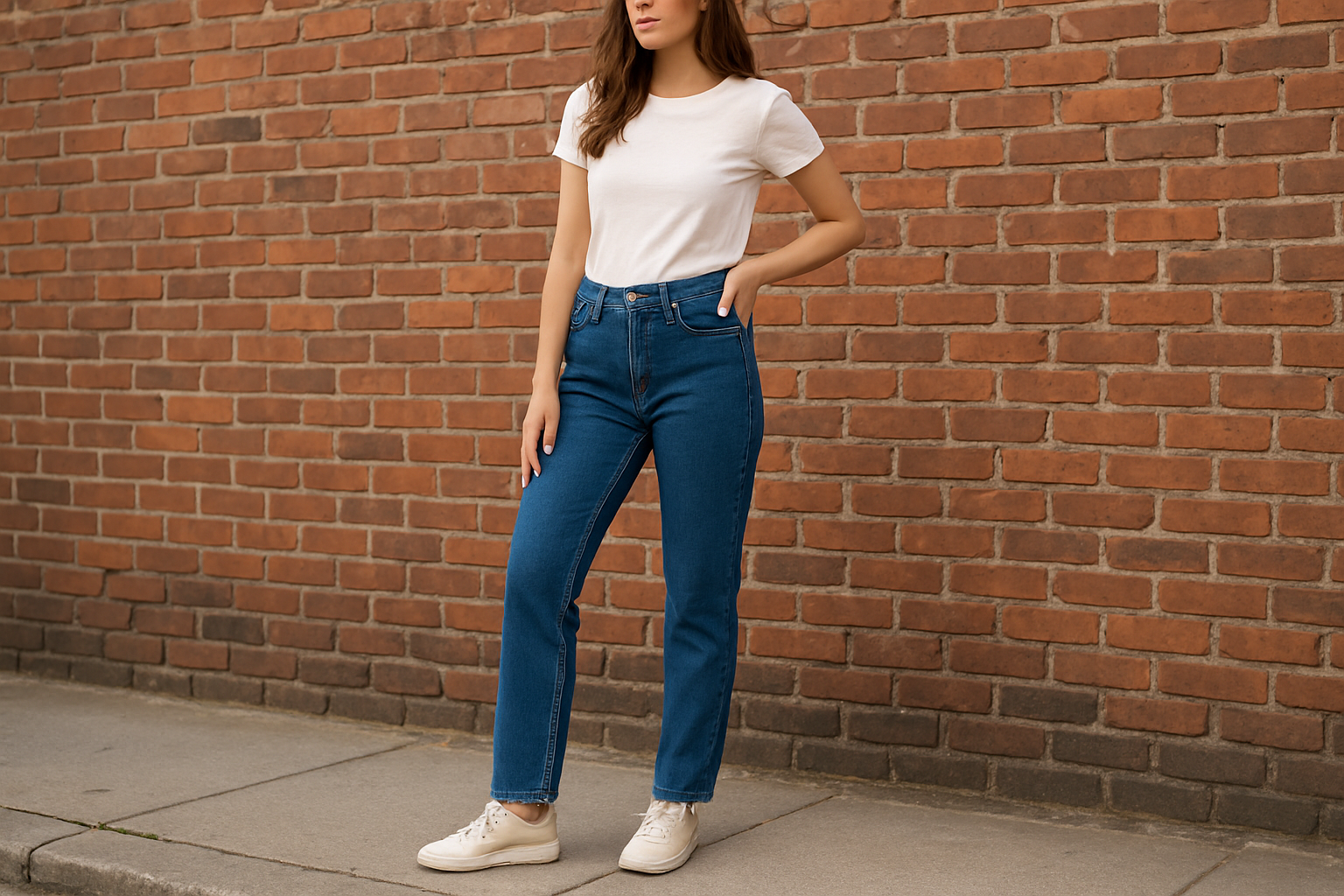 Pose contre mur urbain