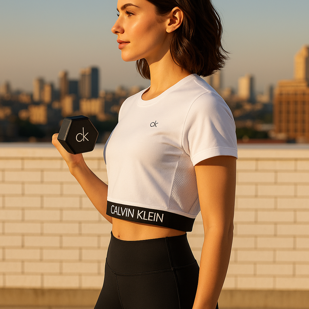 Shooting urbain crop top CK