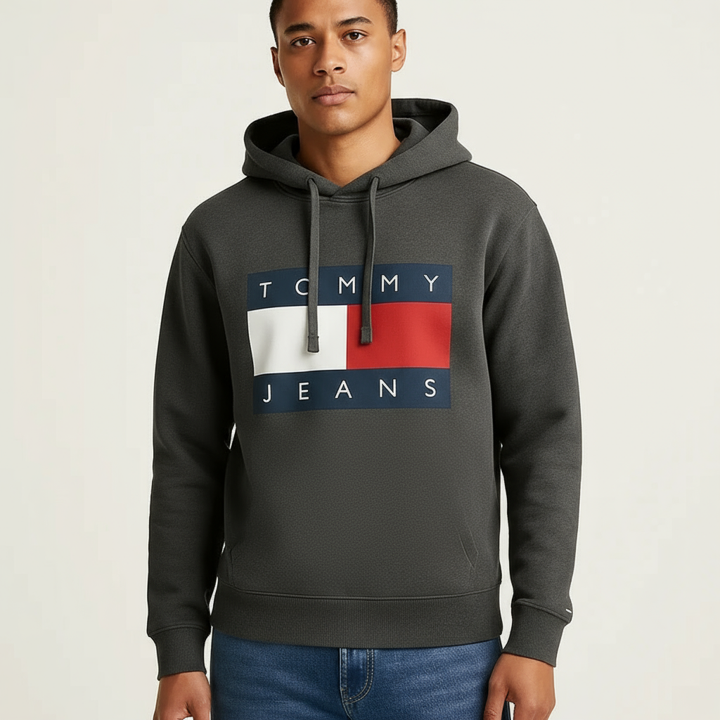 Sweat Tommy Jeans sans poche kangourou - vue de face
