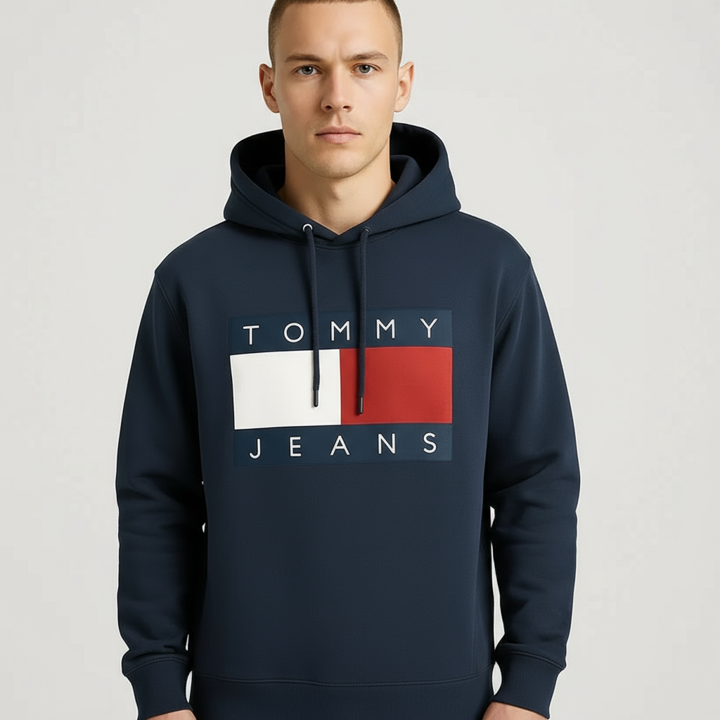 Sweat Tommy Jeans sans poche kangourou - vue de face