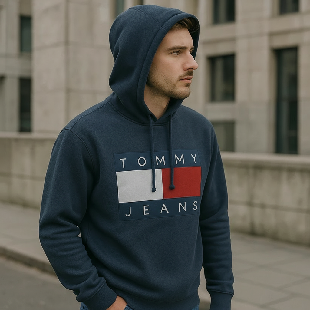 Sweat Tommy Jeans sans poche kangourou