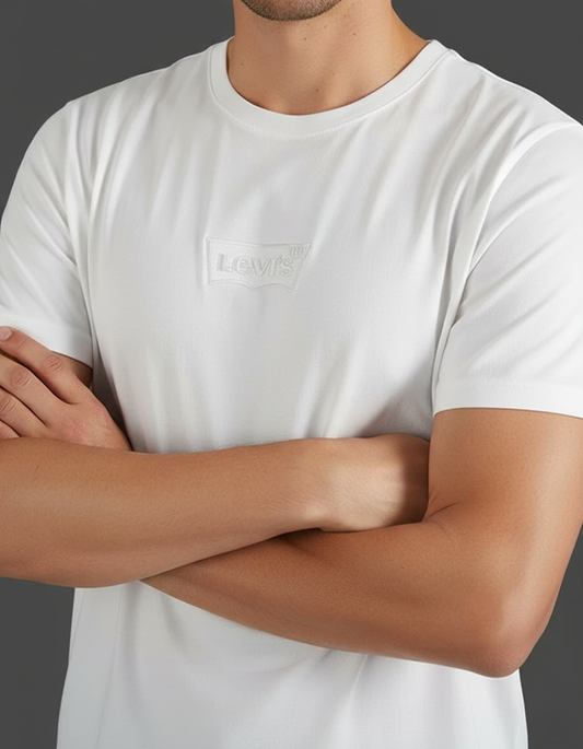 T-shirt Levi's blanc - Détail logo