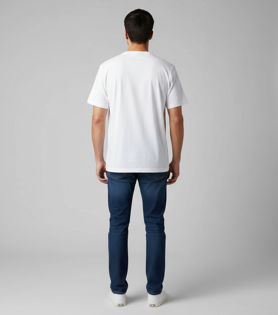 T-shirt Levi's blanc - Vue de dos portée