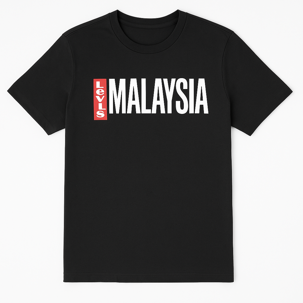 T-shirt Malaysia vue du dessus - flat lay