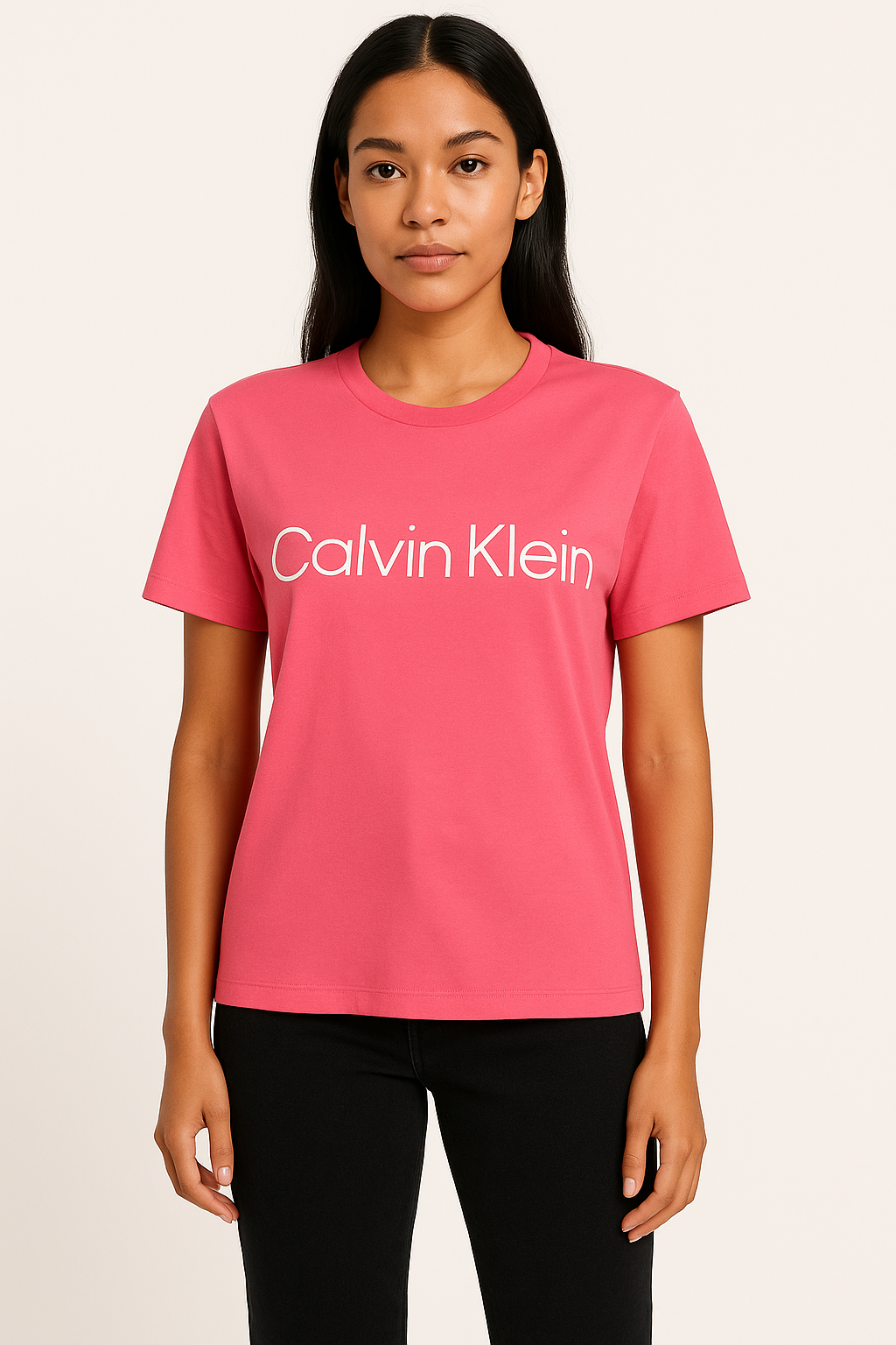 Vue de face Calvin Klein rose