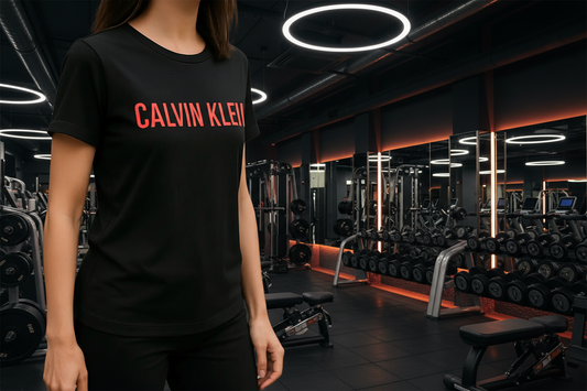 T-shirt sport femme Calvin Klein Performance noir Taille : L IMPOSE TON STYLL
